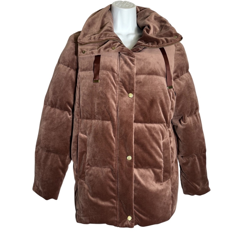 Cole Haan Coat Size S/P Women's Velvet Blush Puffer Jacket Warm Winter Coat